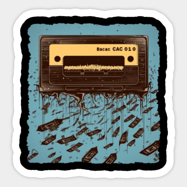 The death of the cassette tape Sticker by Pixy Official